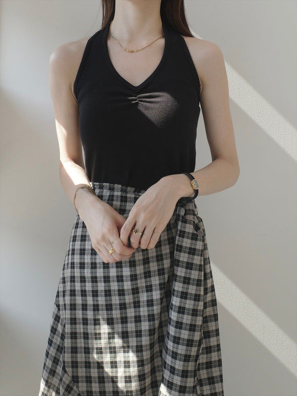 halter neck tank top