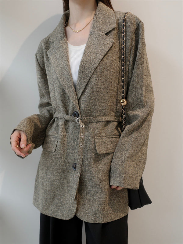 belt set light jacket / beige