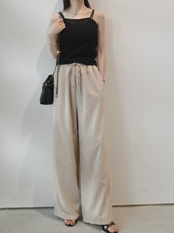 relax long pants / beige