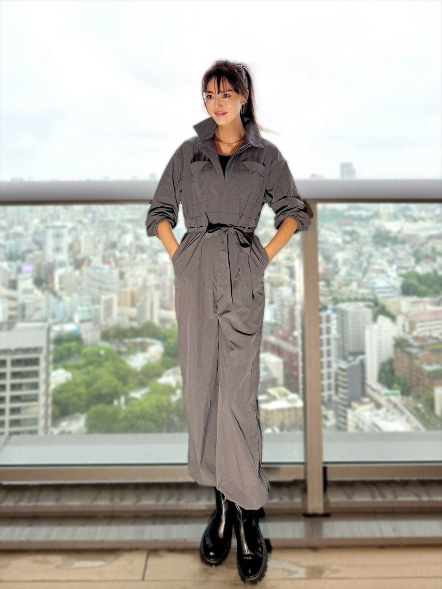 湯 PRADA22ssジャンプスーツ Shihoセレクト】ベルト付きジャンプスーツ – APJ